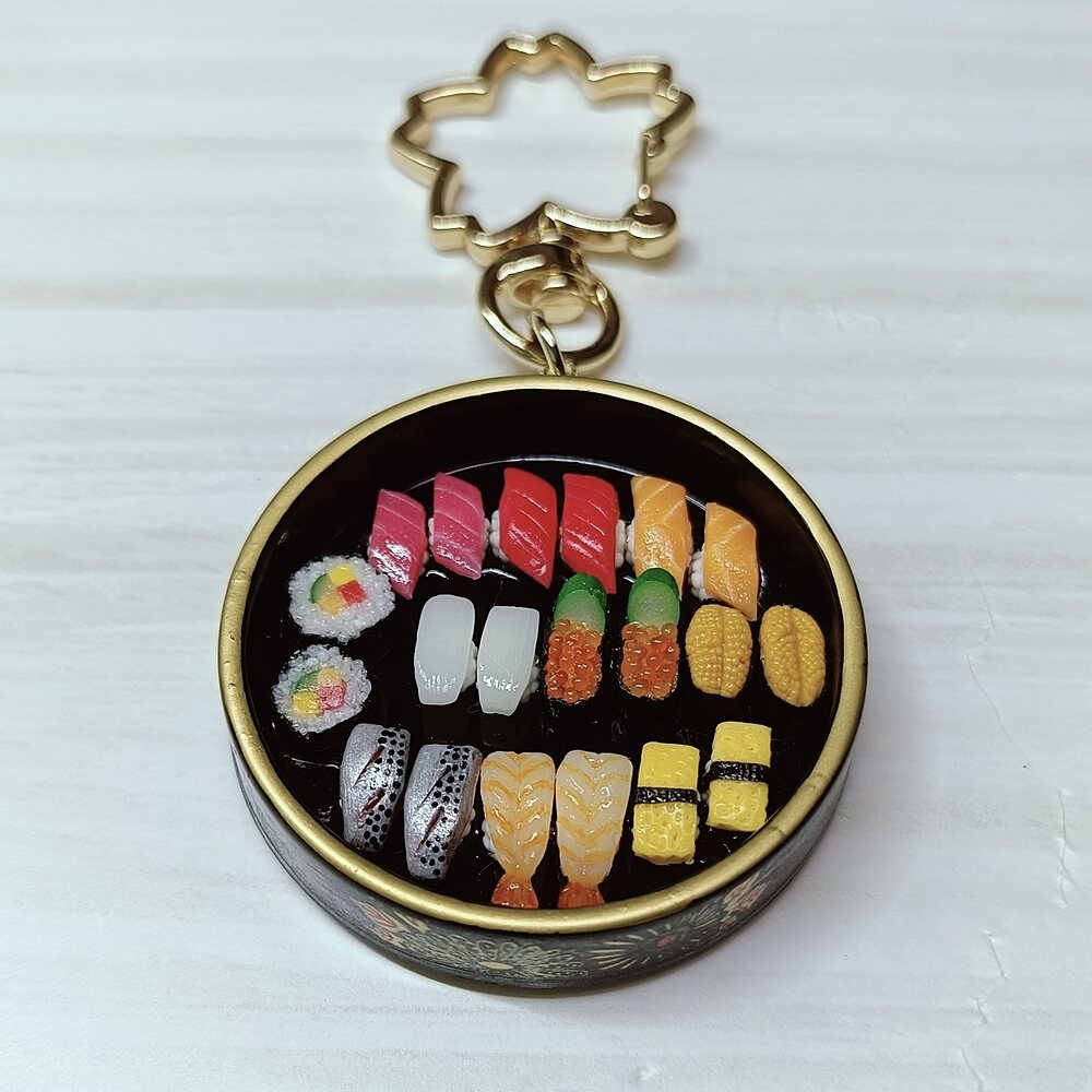 寿司桶キーホルダー | ミニチュアフードコレクション